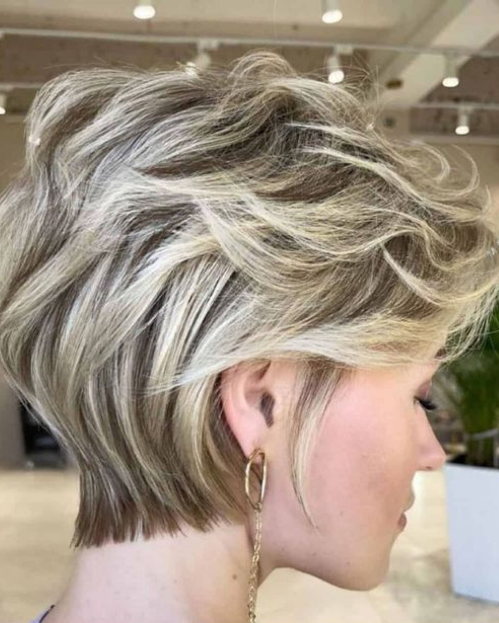 short pixie wavy hair