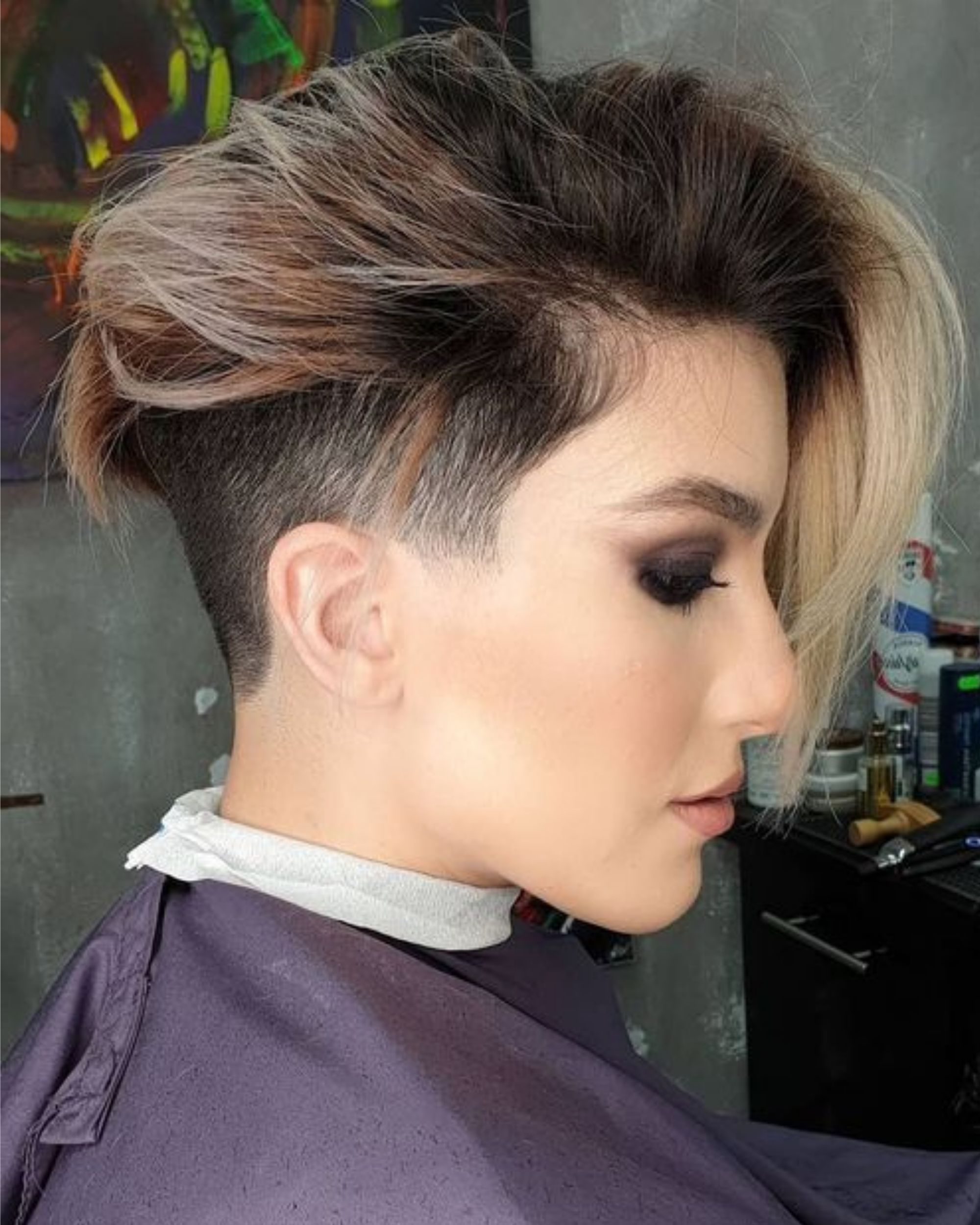 short pixie with undercut