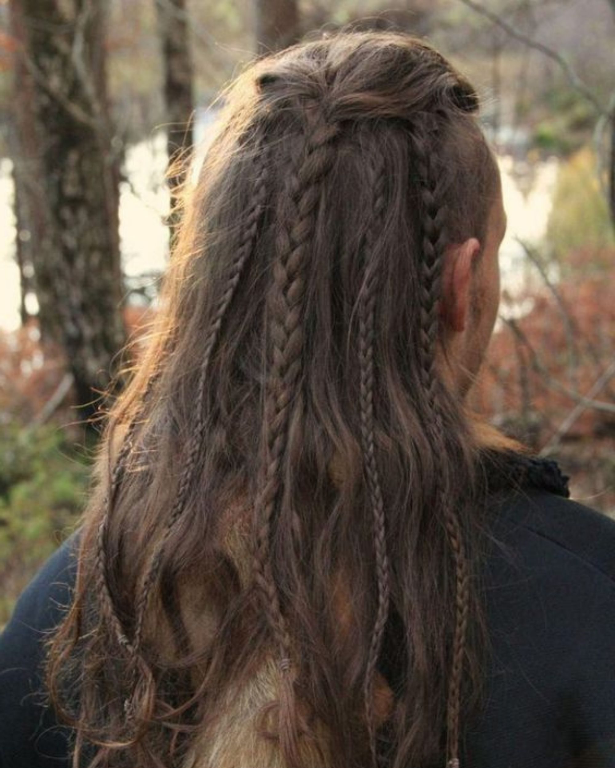 viking haircut braid