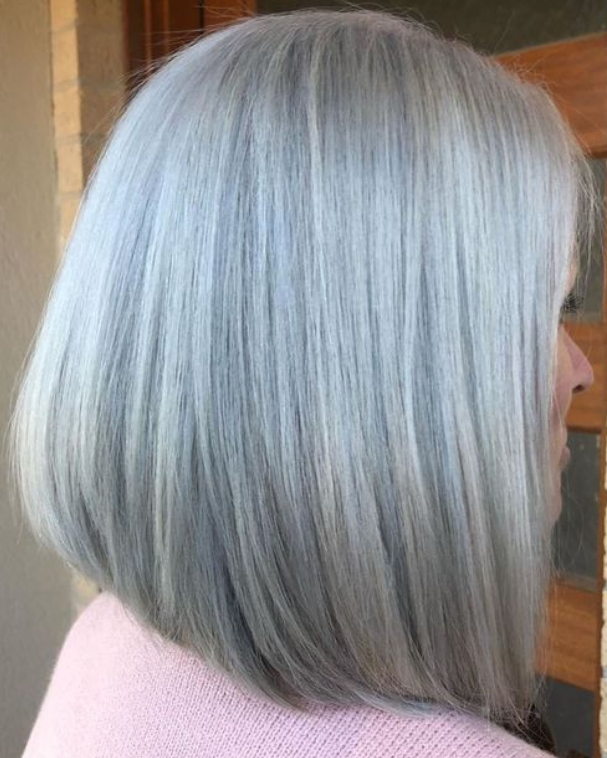 long gray hair over 60