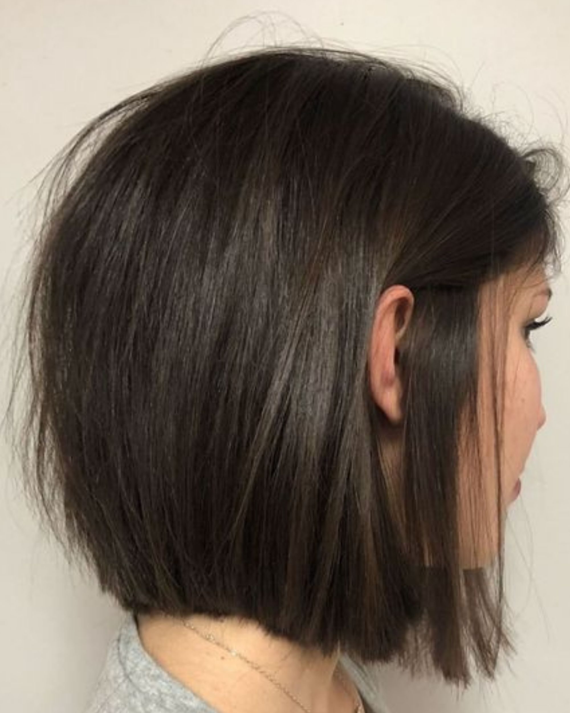 shoulder length fine hair blunt bob