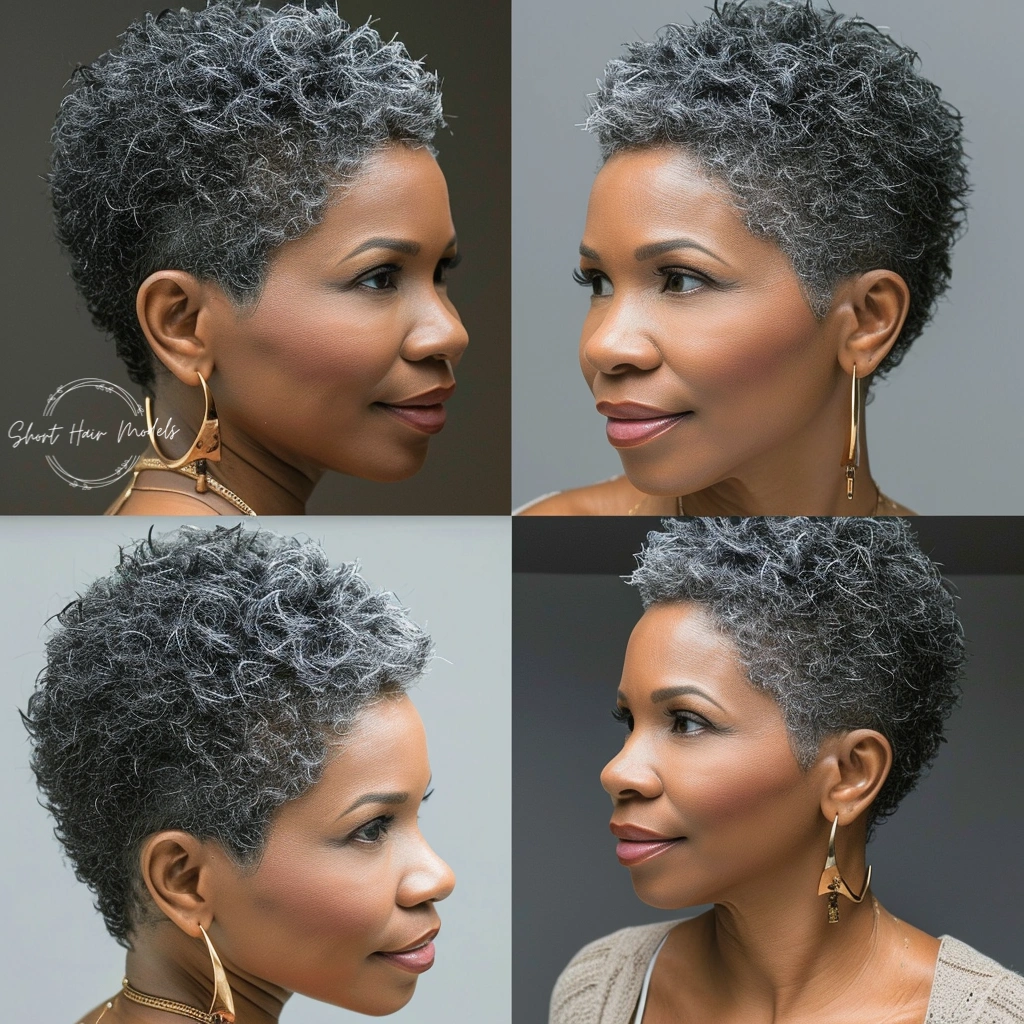 Fine hair short hairstyles for black women over 50