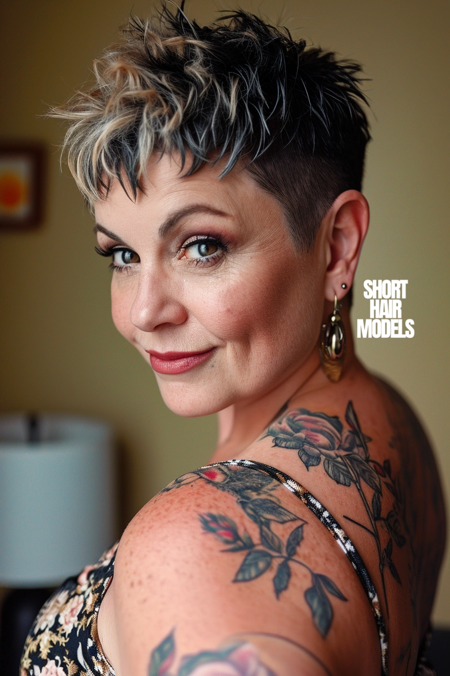 Short haircuts for plus size over 50