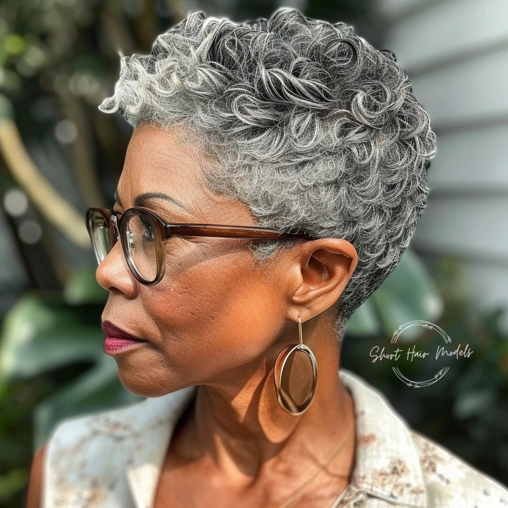 black woman short natural haircuts for black females 2024