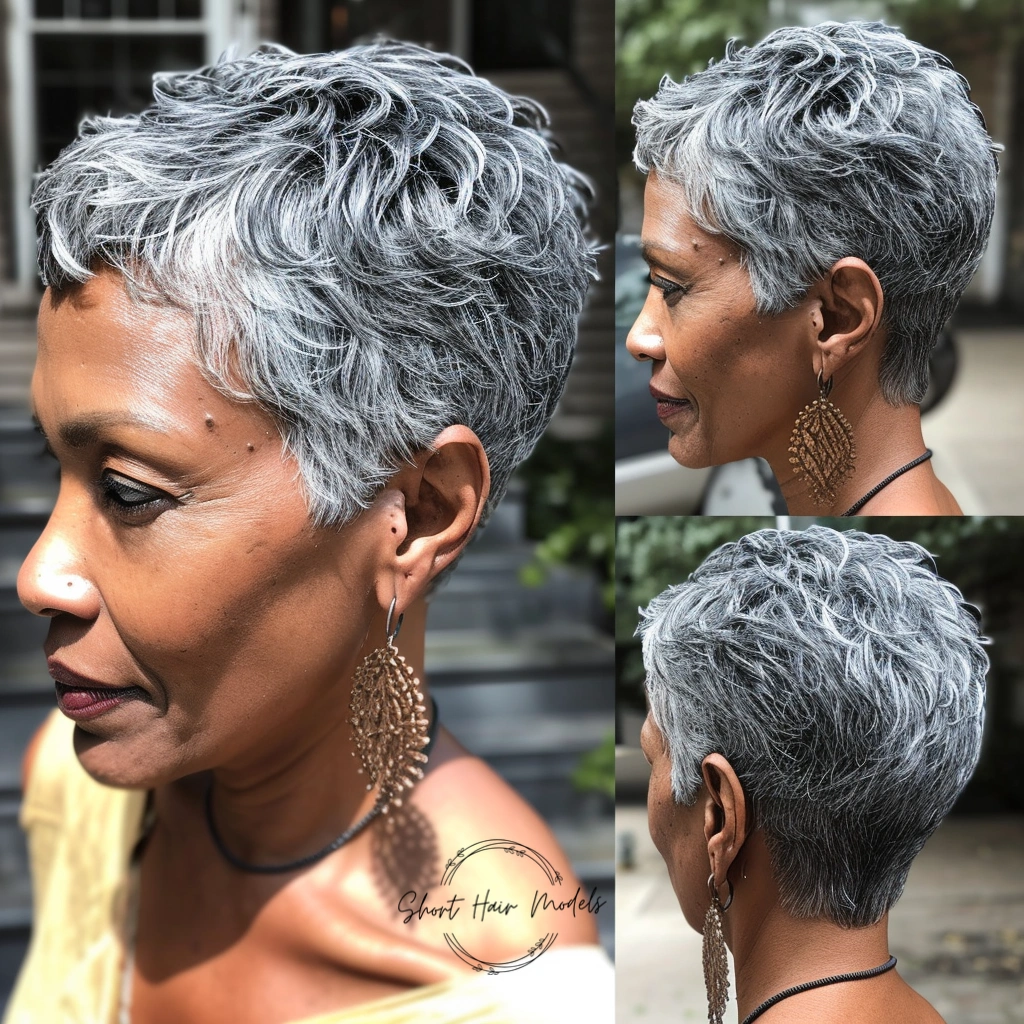 gray hair short natural haircuts for black females over 50