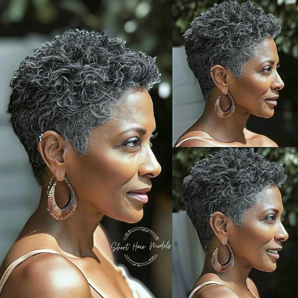 low maintenance short natural haircuts for black females over 50