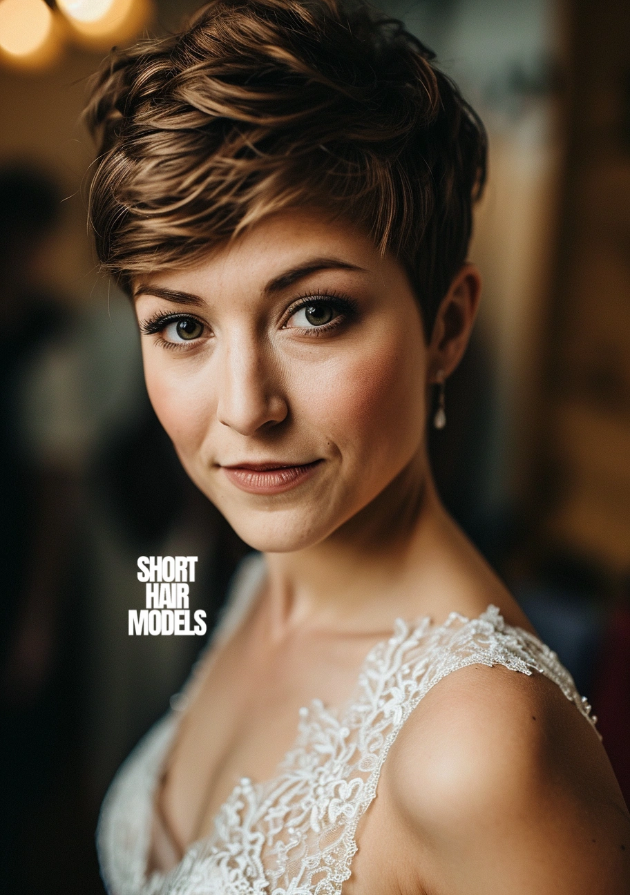 natural wedding hairstyles for short hair
