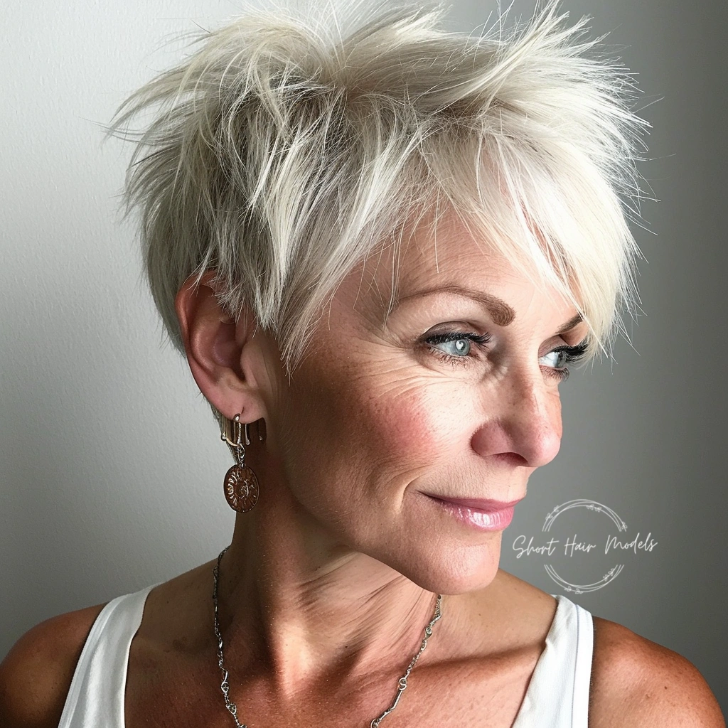 short hairstyles for thin hair female over 50