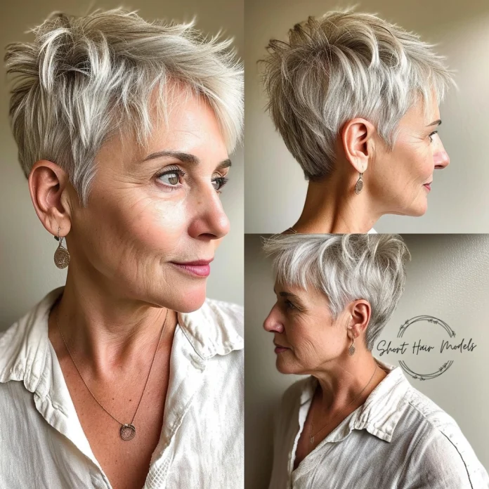 short hairstyles for women over 50 with thin fine hair