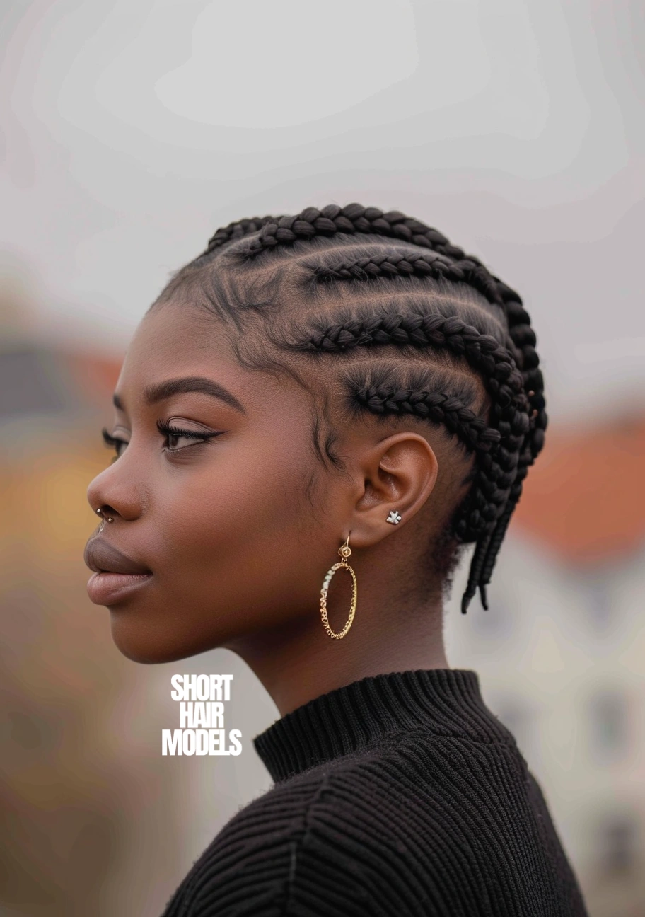 simple braids styles for short natural hair