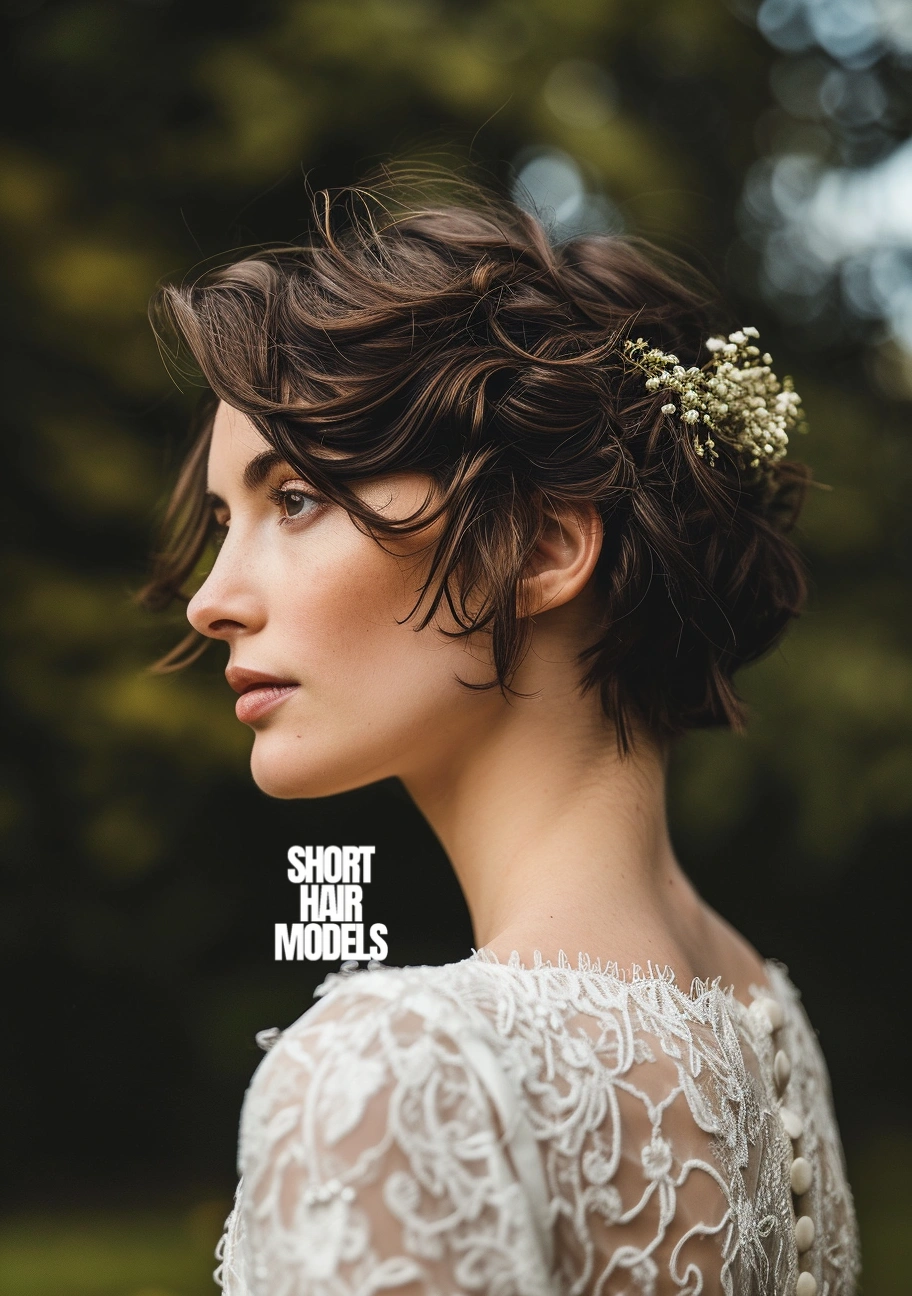 simple wedding hairstyles for short hair
